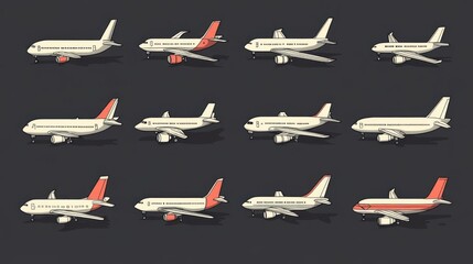 Airplane Views: A Collection of Aircraft Illustrations