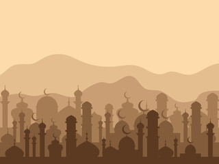 Fototapeta premium eid al fitr pattern background wallpaper vector poster arab religion holiday abstract traditional