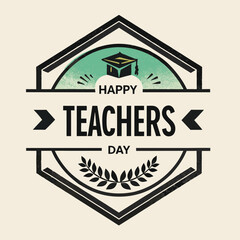 Obraz premium Happy Teachers Day, vector, illustration design, ai generated