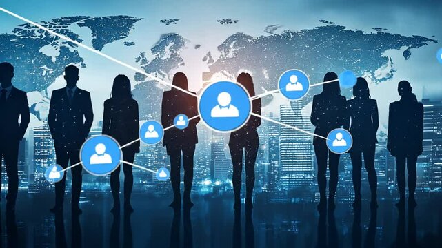 Global Business Network Connecting Professionals in a Modern Technological World