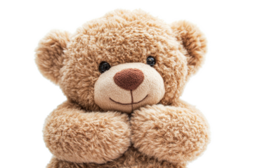Soft teddy bear with friendly expression and plush fur