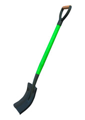 3D Rendering Spade on White