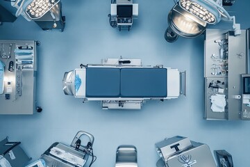 Sterile Operating Room Ready For Surgery