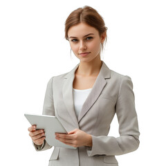 Businesswoman Holding Tablet