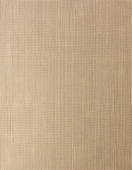 Fototapeta premium Hessian sackcloth background, beige craft color. Natural burlap canvas, glowing neon. White tone