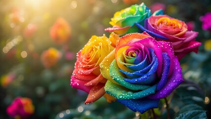 rainbow rose