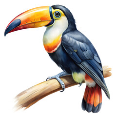 Obraz premium toucan isolated on transparent background. PNG
