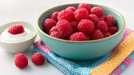  fresh raspberry bowl