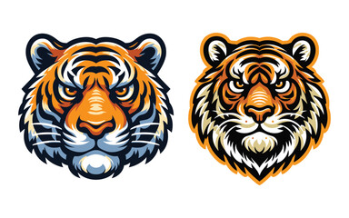 Fierce Tiger Head Logo Collection