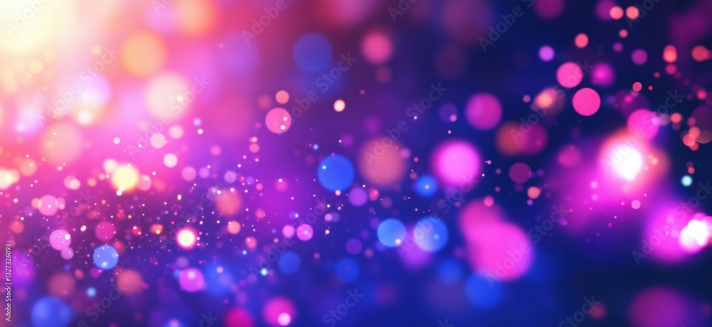 Poster colorful bokeh lights creating a dreamy abstract background for design projects