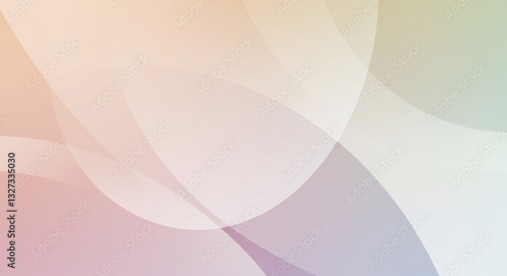 Poster abstract background with soft pastel gradient colors, light overlapping shapes, gentle texture, subt