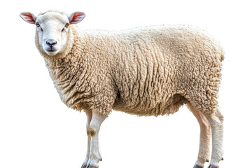 Obraz premium Sheep standing on a transparent background for design use