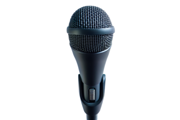 High quality microphone with transparent background display