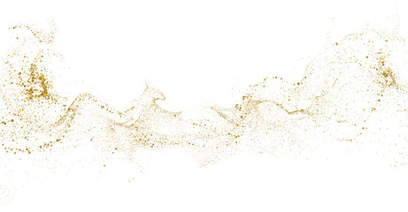 Abstract shiny gold glitter design element. For New Year, Merry Christmas greeting card design