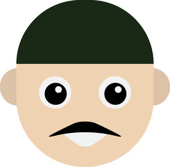 Sad Cartoon Character With Beanie Hat