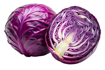 Fototapeta premium red cabbage isolated on white background