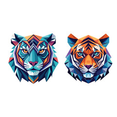 tiger head vector illustration
