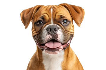 Friendly dog with an engaging expression and clear features