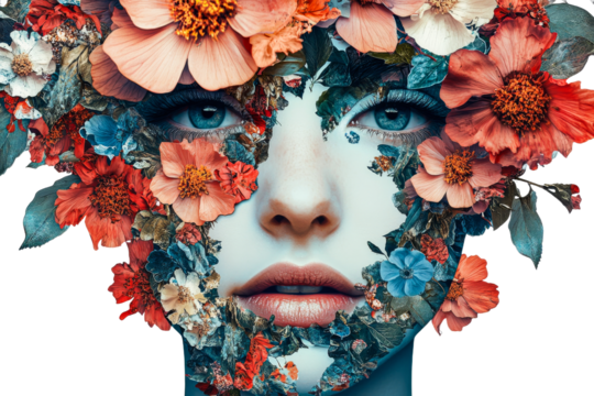 Colorful flowers creating beautiful art - Powered by Adobe