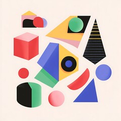 Create a visually captivating background pattern featuring vibrant geometric shapes and bold color contrasts, perfect for adding a modern touch to designs