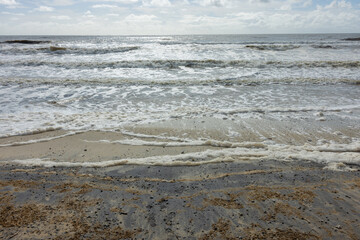 Kingscliff Beach erosion and storm damage from Cyclone Alfred, Northern Rivers, New South Wales, Australia