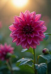 Obraz premium Close-up of a stunning singl blooming flower