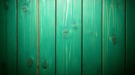 Obraz premium Weathered Green Wooden Planks Background with Distressed Textures and Vertical Lines