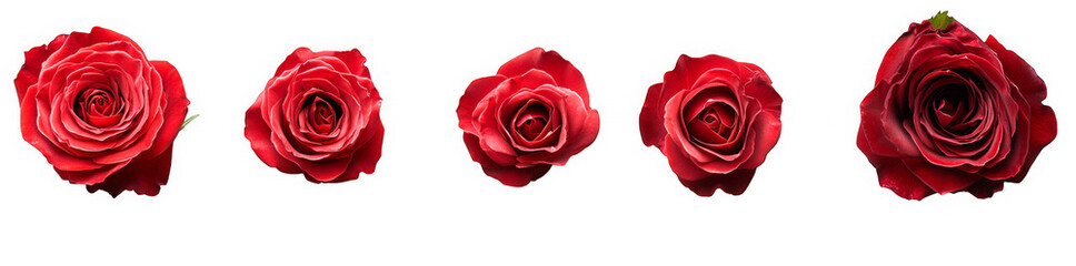 Red Roses Blooming Stages Floral Beauty Romantic Flowers