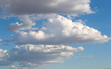 Blue sky with white clouds
