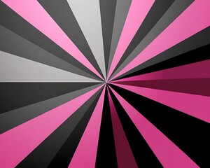 Vibrant Pink and Blue Stripes Radiating on a Dark Background