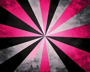 Vibrant Pink and Blue Stripes Radiating on a Dark Background