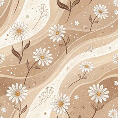 Daisy flowers background2