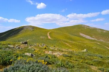 Obraz premium photographs of rural areas, landscapes and arid mountains and hills.