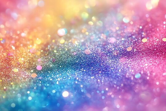 Fototapeta Light Prism Background, Rainbow Glitter Background