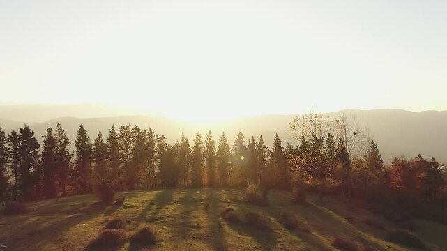 sunrise in the mountains