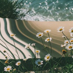 Daisy flowers background3