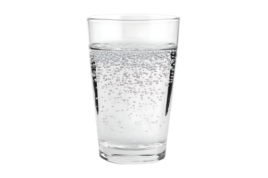 Effervescent Tablet Dissolving in Tall Glass of Water