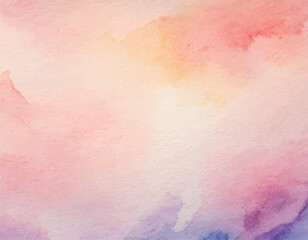 Watercolour hand painting colourful abstract background with paper texture