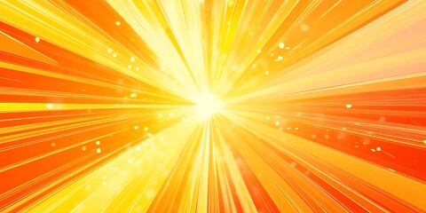 Obraz premium A dynamic starburst of vivid oranges and yellows radiates energy with its intricate, multi-lined design, capturing attention with every radiant