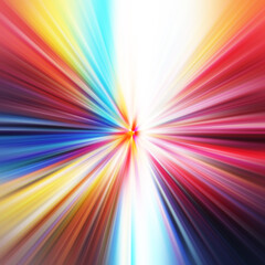 Obraz premium Colorful zoom motion effect. Abstract background. Color lines. Colored texture backdrop and banner. Multi color gradient pattern and textured wallpaper.