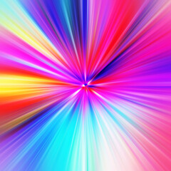 Obraz premium Colorful zoom motion effect. Abstract background. Color lines. Colored texture backdrop and banner.