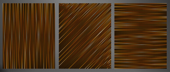 
Modern texture cover design set. Luxury dynamic line pattern. Creative premium stripe vector background for business catalog,corporate, brochure cover template, notebook, invite with golden color 