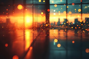 Employees who focus on their work in an open office