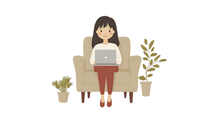 Young woman smiling with flowers in a natural setting