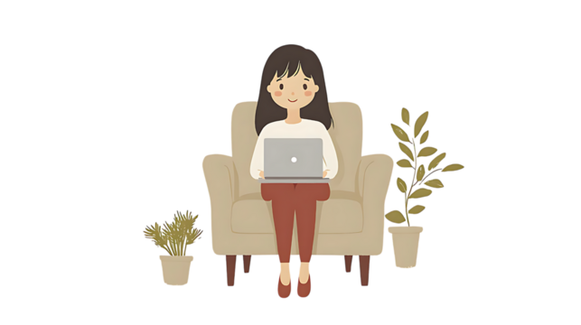 Young woman smiling with flowers in a natural setting