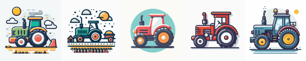 Vector of a tractor.