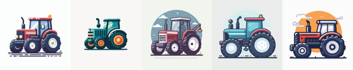 Vector of a tractor.