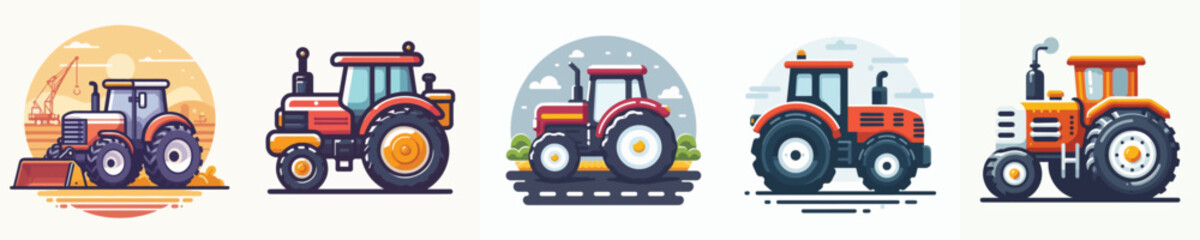 Vector of a tractor.