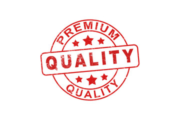 Premium quality stamp round red ink vector format scalable