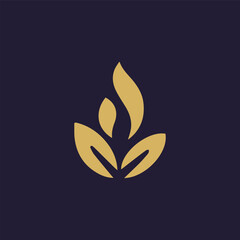 Graphic Flower and Leaves Icons